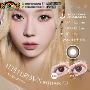 a-eye 1 Day Yeppi Brown ワンデーリフレア エーアイ イエッピーブラウン